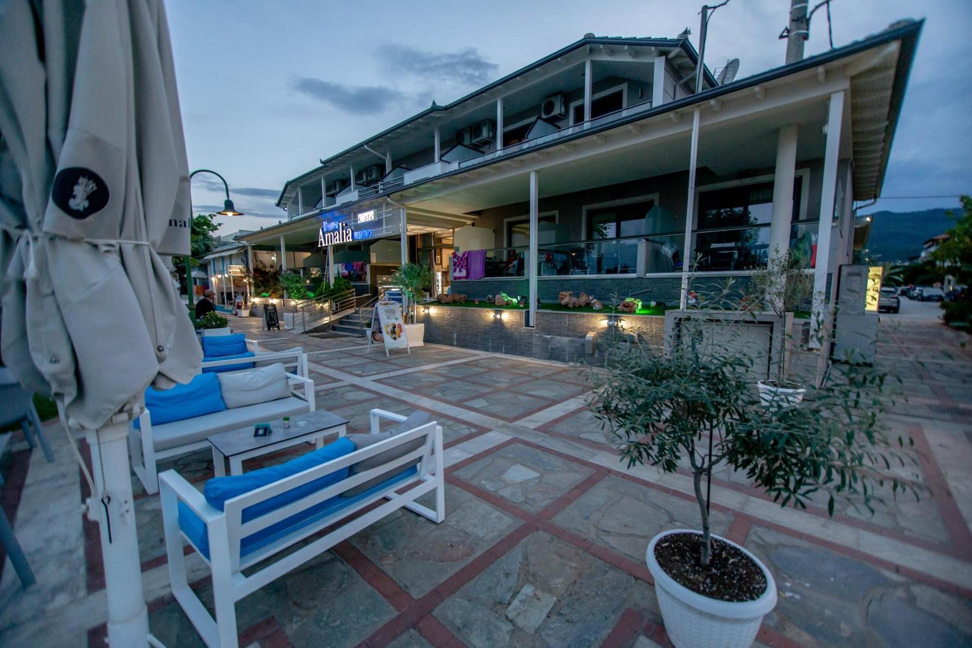 Amalia Mare Sea View Apartment Nea Vrasna Bagian luar foto