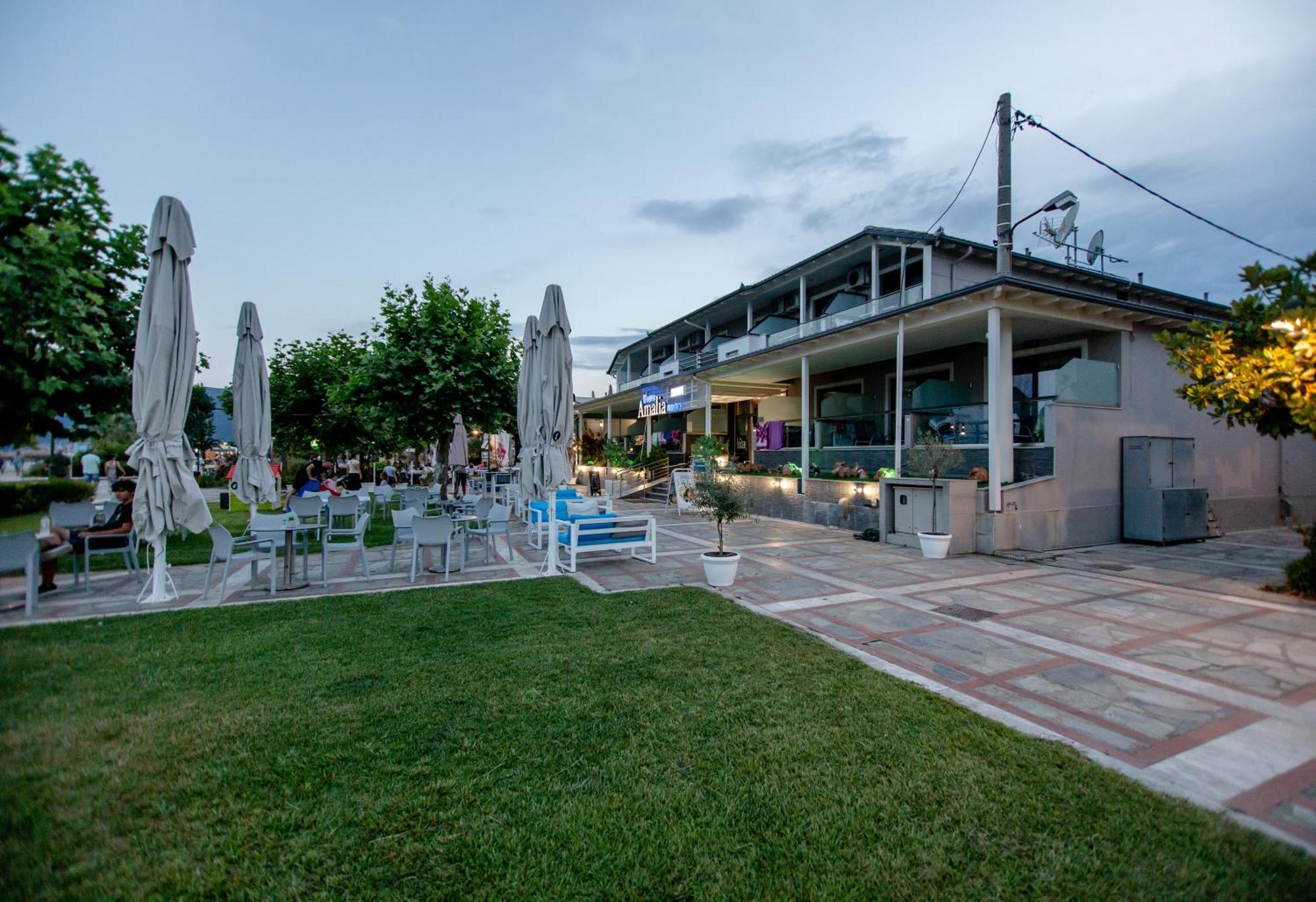 Amalia Mare Sea View Apartment Nea Vrasna Bagian luar foto
