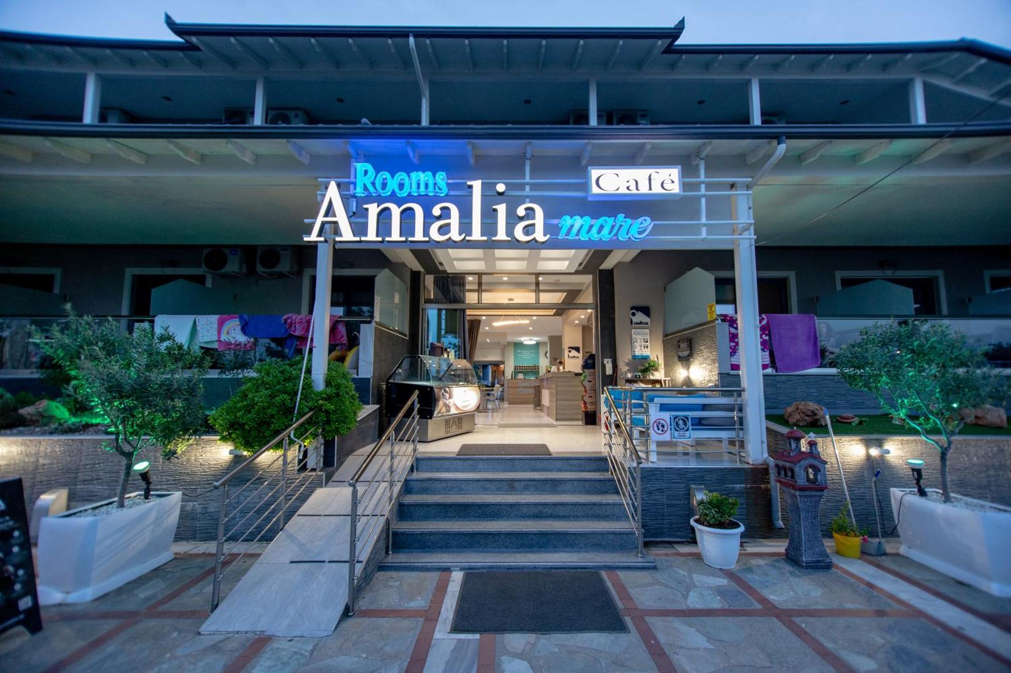Amalia Mare Sea View Apartment Nea Vrasna Bagian luar foto