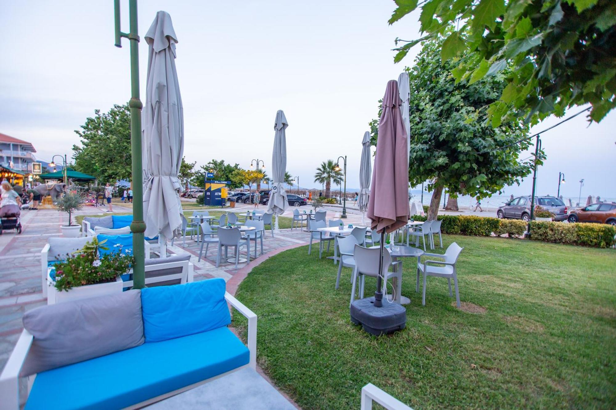 Amalia Mare Sea View Apartment Nea Vrasna Bagian luar foto