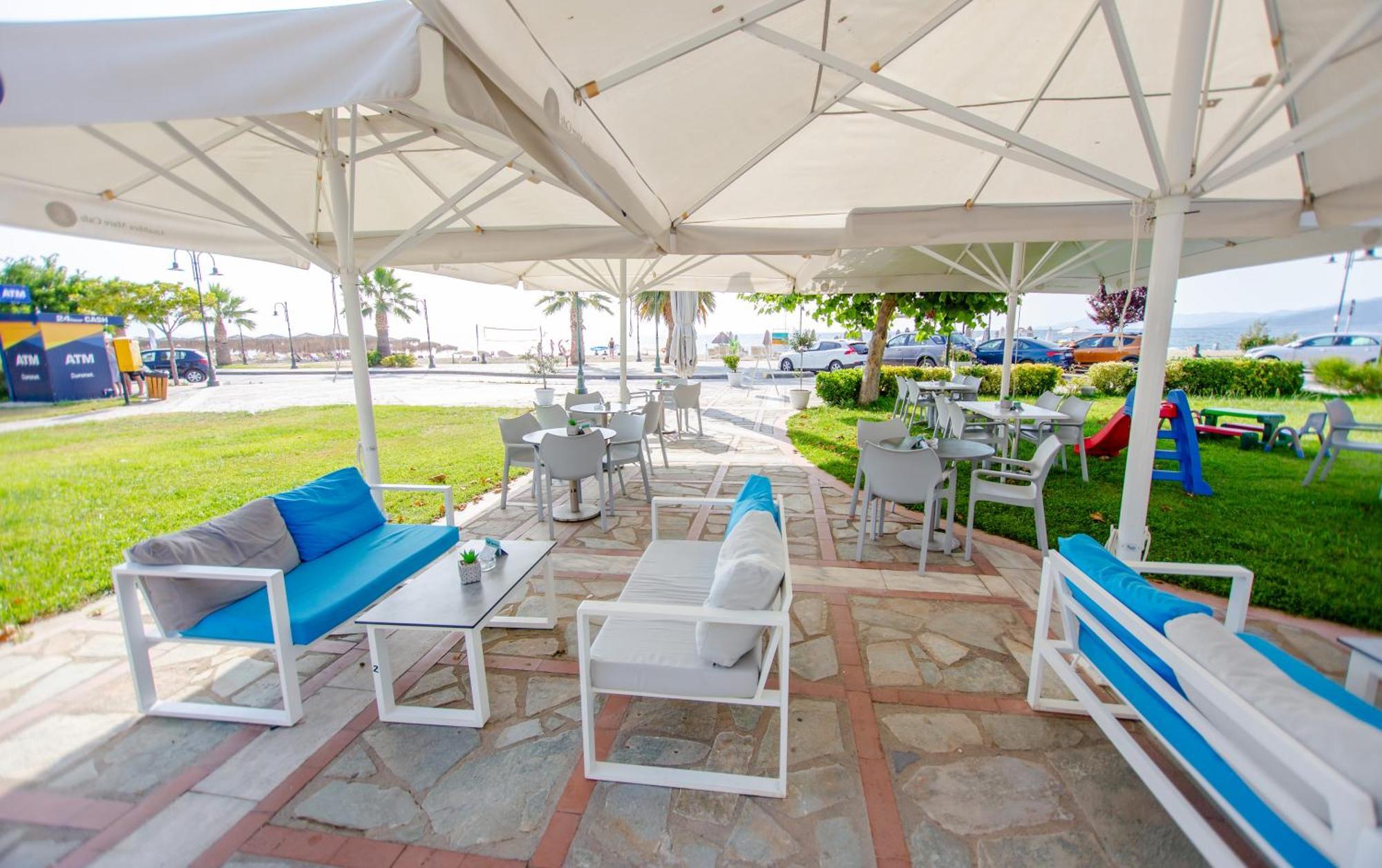 Amalia Mare Sea View Apartment Nea Vrasna Bagian luar foto
