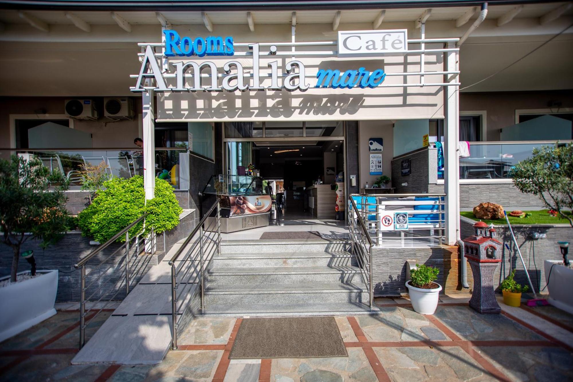 Amalia Mare Sea View Apartment Nea Vrasna Bagian luar foto