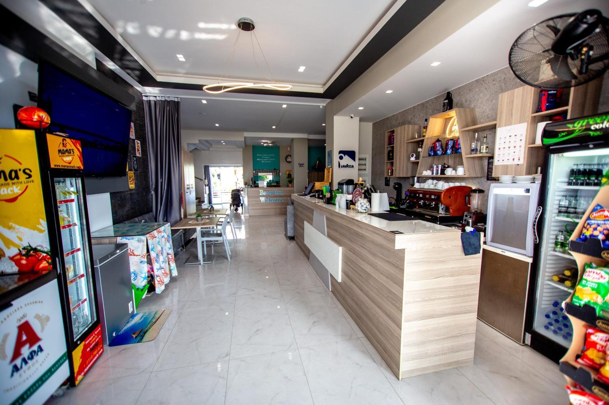 Amalia Mare Sea View Apartment Nea Vrasna Bagian luar foto
