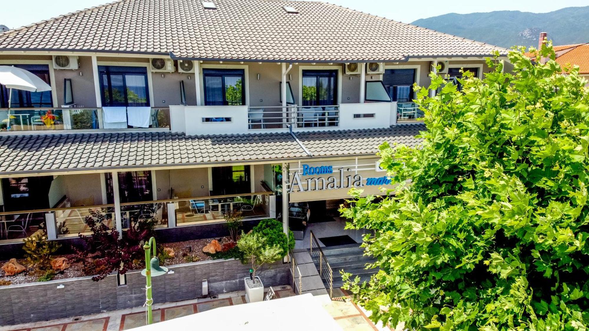 Amalia Mare Sea View Apartment Nea Vrasna Bagian luar foto