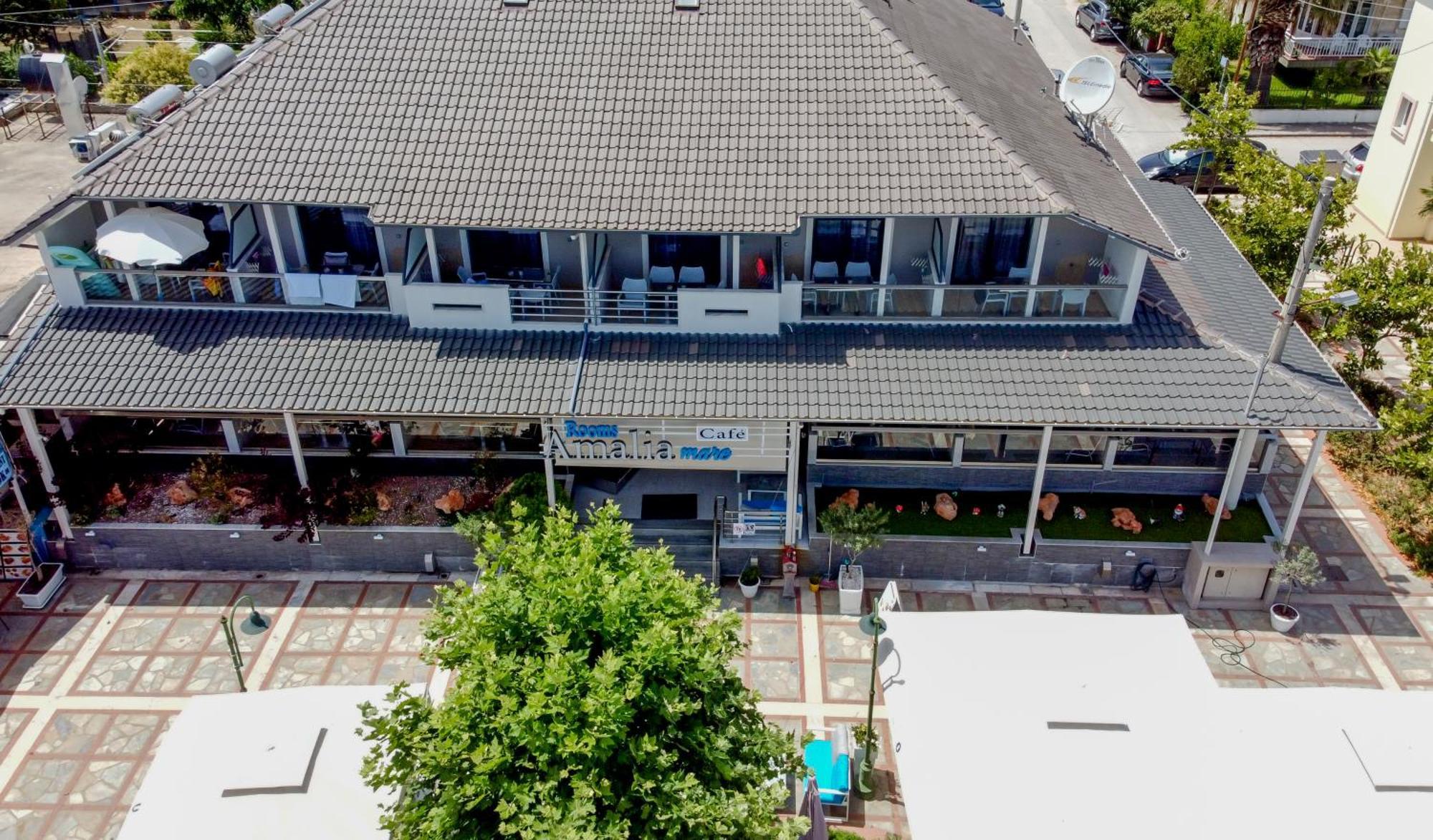 Amalia Mare Sea View Apartment Nea Vrasna Bagian luar foto