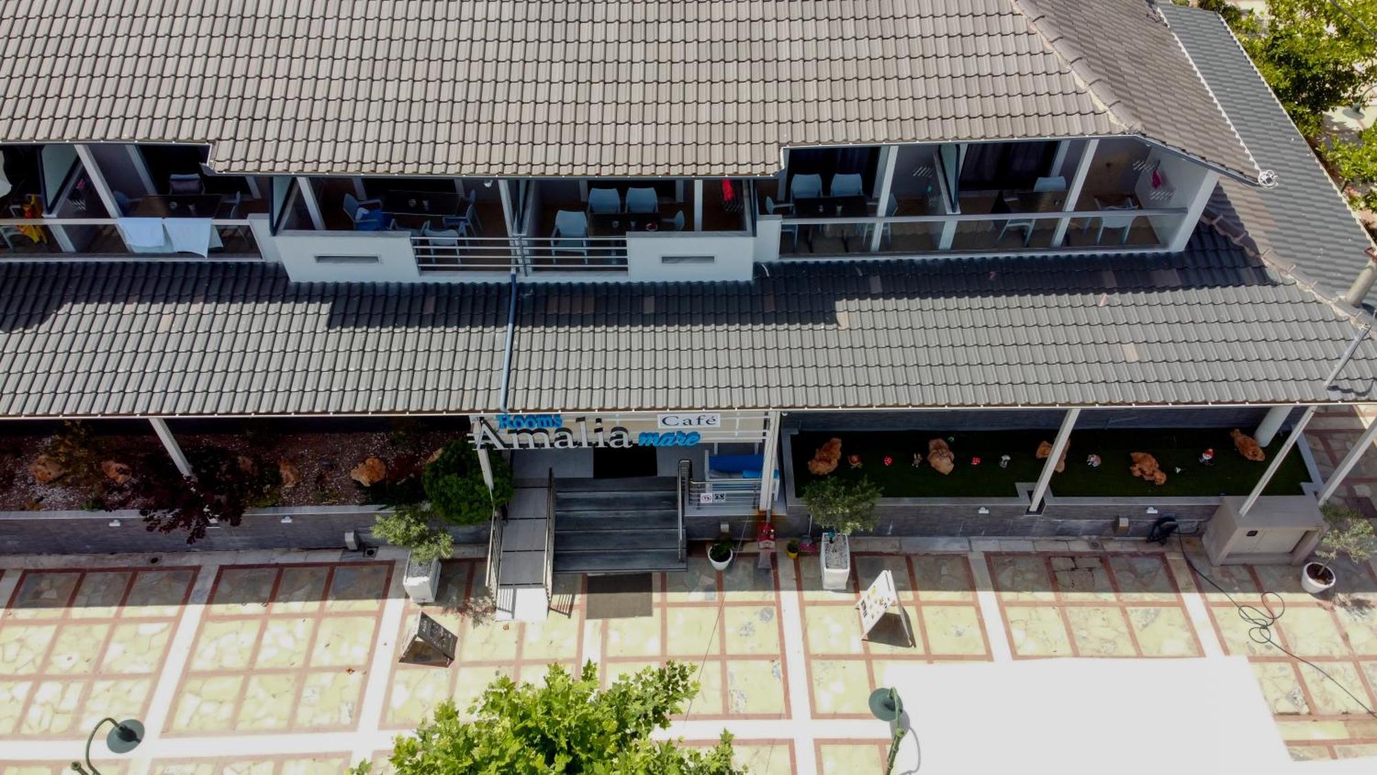 Amalia Mare Sea View Apartment Nea Vrasna Bagian luar foto