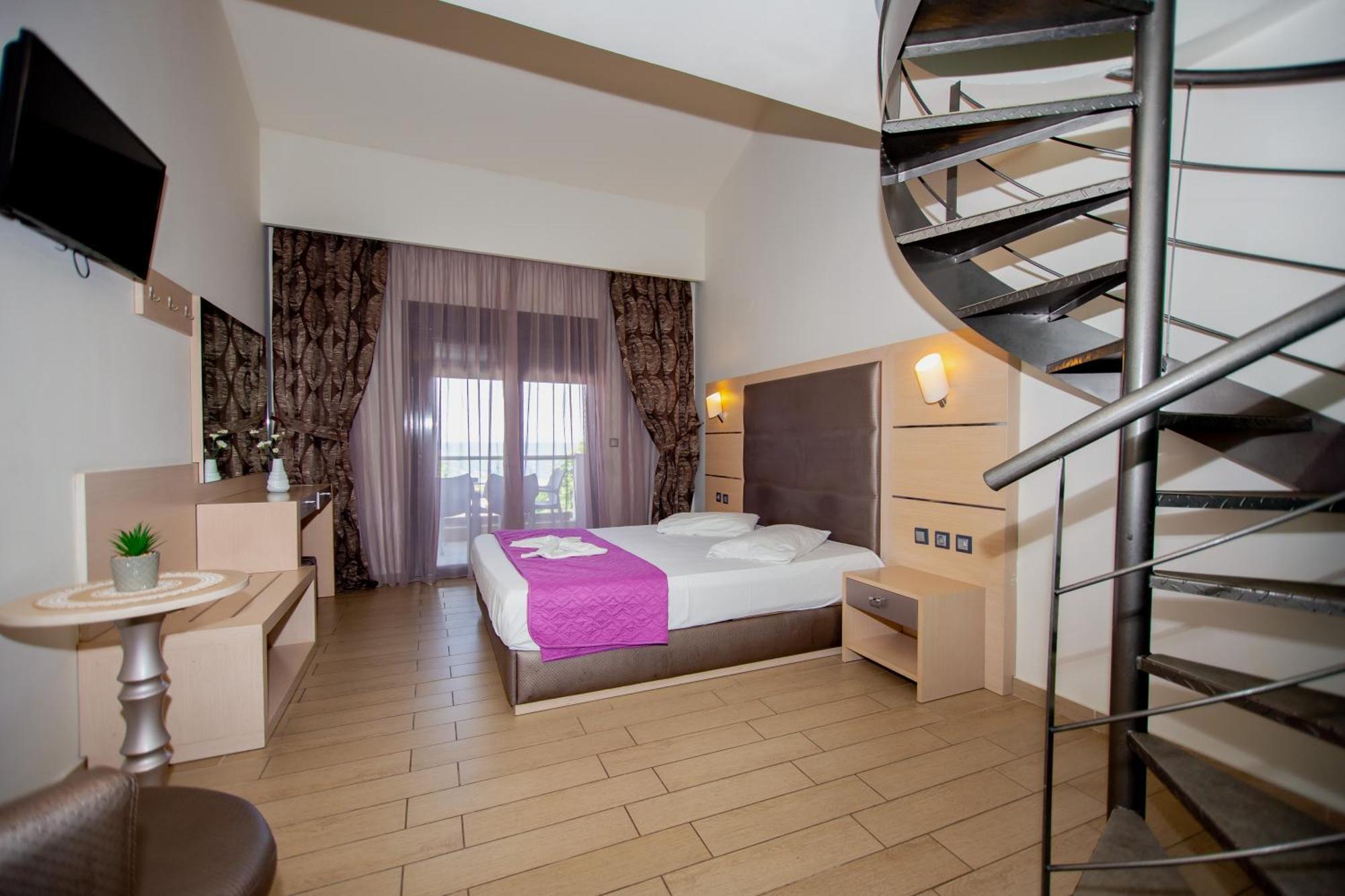 Amalia Mare Sea View Apartment Nea Vrasna Bagian luar foto